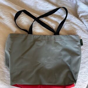 Herve Chapelier grey and red tote